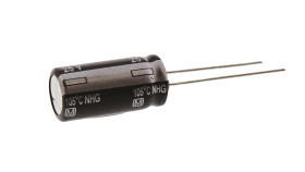 Kondensator 1000μF 25V dc Radialny, Otwór przelotowy Panasonic roztaw: 5mm 10 (Dia.) x 20mm