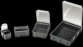 5100.880 SMD folding box, transparent lid, 16 x 12 x 15 mm