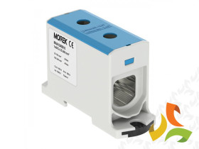 Złączka szynowa AL/CU 35-240 mm2 niebieska TS 35 1 tor 2 otwory zaciskowe 89715003 SIMET