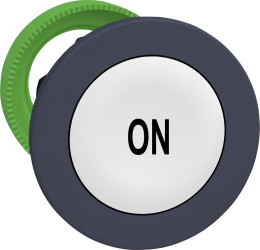 Schneider Electric ZB5FA141 ZB5FA141 Element czołowy dla przycisku płaski, resetowalny (Ø) 30.5 mm ON ciemnoszary, biały