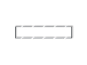 DECO Ramka wypełniająca 5 pięciokrotna grafitowy mat 28DRW-5 KARLIK