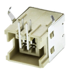 Złącze USB B, montaż PCB THT Żeński 2.0 ,1-portowe