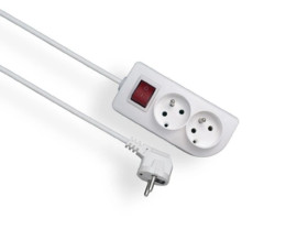 Przedłużacz z wyłącznikiem CLASSIC 2-gniazda z/u 5m /OMY 3x1,5/ PSN-205W-1,5
