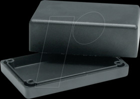 1594ABK Universal housing, series 1594, 56 x 56 x 40 mm, black