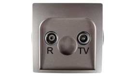 Simon Basic Gniazdo Antenowe Rd/Tv Przelotowe Satynowe Bmzap10/1.01/29