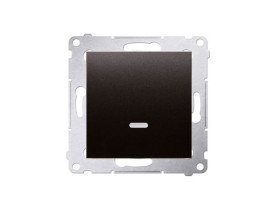 SIMON 54 Wyłącznik schodowy z podświetleniem LED bez piktogramu (moduł) szybkozłącza antracyt DW6L.01/X/48 KONTAKT SIMON