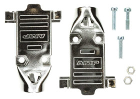 Osłona tylna D-Sub 9 -pinowe Plastik platerowany metalem Proste TE Connectivity E