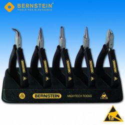 Bernstein 3-650 ESD Zangensatz, 5-teilig mit Ständer