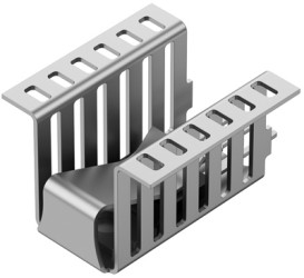 Clip-on heatsink, (L x W x H) 26 x 13 x 16 mm, 20.9 K/W, solderable surface, 10151055