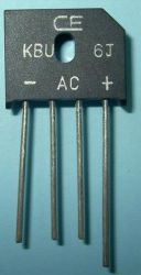6A/600V PINY PŁASKI KBU-6J,KBU-606 GBU6J