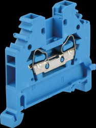 280-104 2-conductor feed-through terminal block, 2.5 mm², blue