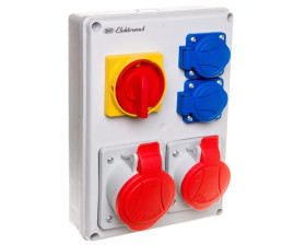 Rozdzielnica budowlana (1x 5P/16A 1x 5P/32A)/400V 2x 2P+Z/16A 250V RSK-1 940002