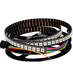 Digital HD107S RGB Led Strip 5V - 144LEDs - black - 1 meter