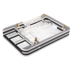 Akrylowa obudowa niska do Raspberry Pi 5 (czarna)
