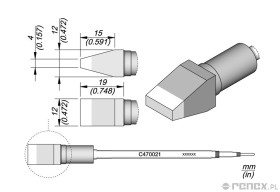 Grot C470064 do rączek JBC T470 i HT470