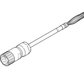 Kabel Kabel silnika Silnik serwo EMMS-AS i silnik krokowy CMMS-ST 22 A 0 → 630 V ac/dc
