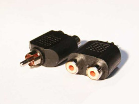 Rozgałęźnik wtyk cinch - 2 gniazda cinch