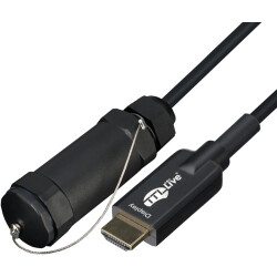 Hybrid cable, up to 48 Gbps, 100 m, black, HDMI plug type A, straight to HDMI plug type A, straight, HDMI-AAOC-B-100,0M-2