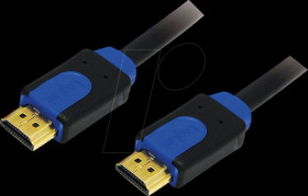 CHB1105 HDMI cable, A/M to A/M, 4K/30 Hz, black/blue, 5 m