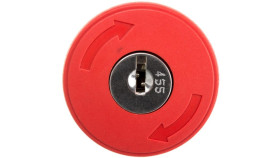 Napęd Przycisku Bezpieczeństwa Czerwony Do Blokowania Kluczykiem 455 Bez...