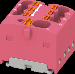 1047476 PTFIX distributor block, 4/6x1.5, dusky pink