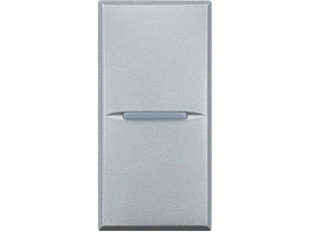 AXOLUTE Wyłącznik pojedynczy 10AX (zaciski automatyczne) 1 modułowy AXIAL aluminium HC4001AN LEGRAND