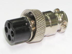 Złącze mikrofonu CB 4pin żeńskie na kabel