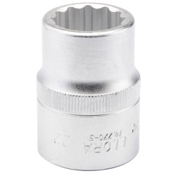 Elora 00707 22mm 3/4&quot; Square Drive Bi-hexagon Socket