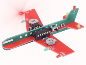 MODUŁ SAMOLOT LED 3D NA BATERIE (KIT)