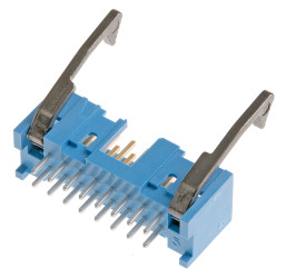 Listwa stykowa PCB 16-pinowe AMP-LATCH raster: 2.54 mm Prosty 2-rzędowe TE Connectivity Otwór przelotowy250 V W osłonie