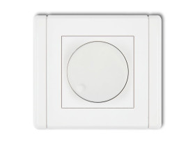 FLEXI Elektroniczny regulator oświetlenia przyciskowo-obrotowy do lamp LED biały FRO-2 KARLIK