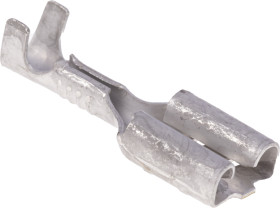 Konektor płaski Żeński 6.35 x 0.81mm długość 0.805cal Izolacja: Nieizolowane Cyna