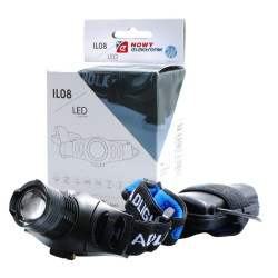 Latarka czołowa IL08 CREE XPEQ5 z zoom 150Lumen 3xAAA M-TECH
