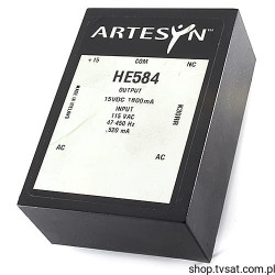 HE584 AC-DC 115VAC to 15VDC 1.8A THT ARTESYN