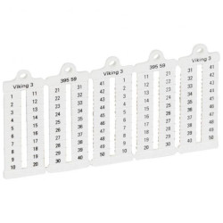 Płytka oznaczników kablowych szerokość 5mm 1-50 pionowa 039559 /1000szt.