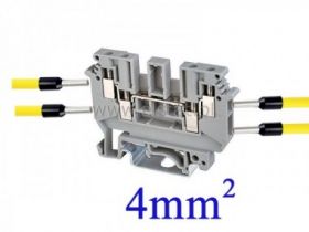 Złączka śrubowa; 4,0mm2 styk x 4