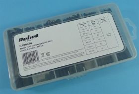 ZESTAW RUREK TERMOKURCZ.170szt CZARNE