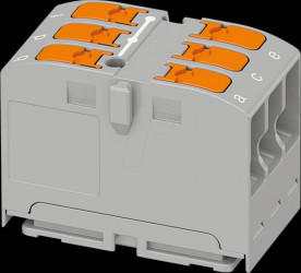 1019563 PTVFIX 6x2.5 distributor block, grey