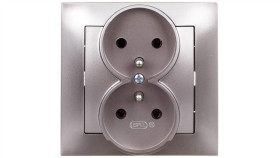 Impresja Gniazdo Podwójne Z/U Tytan Gp-2Yz/23