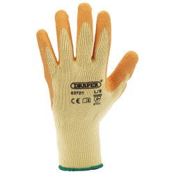 Draper 82721 Orange Heavy Duty Latex Coated Work Gloves - Large
