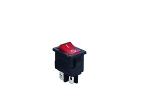 PRZEŁĄCZNIK 2-POZ. 4 PINY ON-OF 230V R PODŚW.DWUTOROWY B100