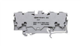 Złączka Szynowa Diodowa 4-Przewodowa Szara 2004-1411/1000-401