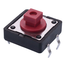 PHAP5-50VA2K3T2N2 7.3mm Height Square 12mm x 12mm Through Hole Tactile Switch 260g APEM