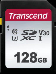 TS128GSDC300S SDXC memory card, 128 GB, UHS-I U3 class 10, V30, 300S