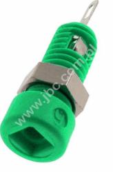 MBI 1 GN Gniazdko izolowane 2mm, mont.M5, lutowane, 6A, zielone, Hirschmann, odpowiednie do wtyków MST 3 i przewodów MVL 2, 9303