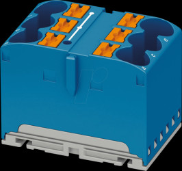 1082388 PTFIX distribution block, 6x10/S, blue