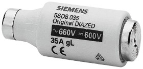 Bezpiecznik butelkowy diazed 35A gG Siemens 690/600V ac/dc