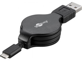 Kabel USB /USB-C™ do ładowania i synchronizacji, rozwijany