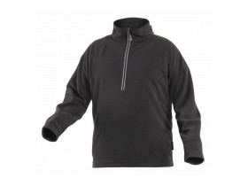 EDER bluza polarowa z zamkiem 3/4 kolor czarny XL HT5K374-XL HOEGERT