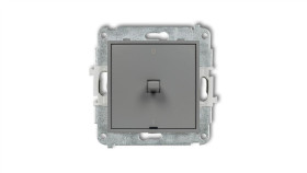 Mini Łącznik Dwubiegunowy /0-1/ W Stylu Amerykańskim Szary Mat 27Mwpus-9